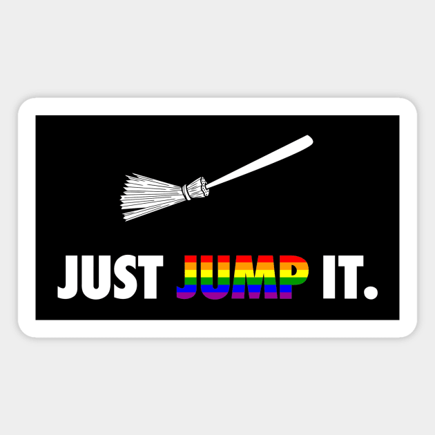 Jump the Broomstick Magnet by BrotherAdam